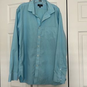 Sky Blue Wrinkle Free Collared Button Down J.Crew Men XL